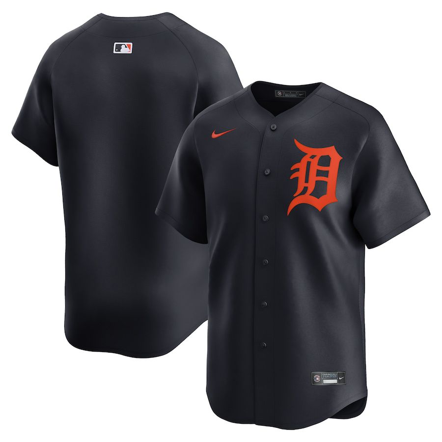 Men Detroit Tigers Blank Nike Navy Alternate Limited MLB Jersey->detroit tigers->MLB Jersey
